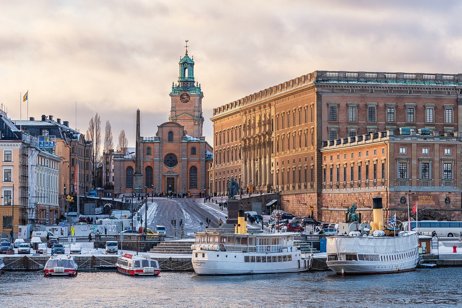 The Royal Palace and Storkyrkan cathedral on Gamla Stan, Stockholm